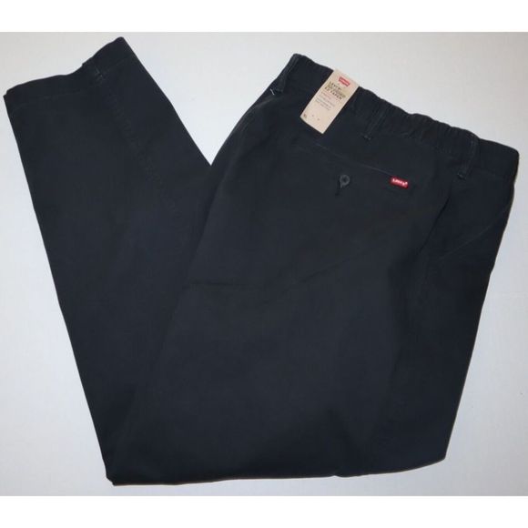 Levi's A10410003 Men's Sz XL Black XX Chino EZ Taper Stretch Pants $70 - Picture 6 of 8